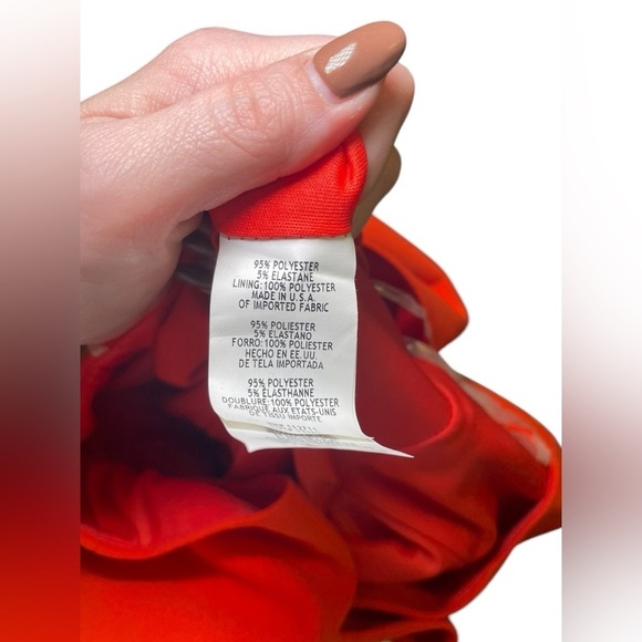 Jay Godfrey Coral Red Keyhole Gown Size 10 Sleeveless Slit Maxi Dress NWOT - Picture 6 of 8